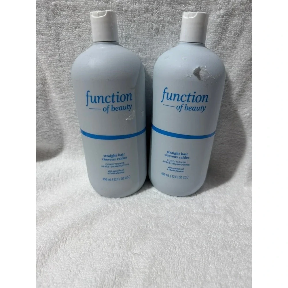 Function of Beauty Straight Hair Conditioner Avocado Oil 22oz Lot of 2 New